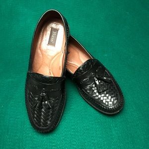 Mens BASS tassel basket weave shoe. Made in Brazil